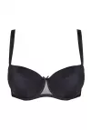 Gorteks Zara Biustonosz Usztywniany Gładki Czarny