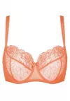 Biustonosz miękki Gorteks Pamela haftowany pomarańczowy