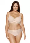 Biustonosz usztywniany Gorteks Charme haftowany beżowy
