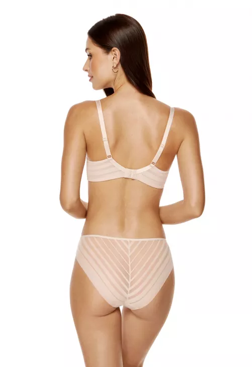 Gorteks Luna Figi Z Koronki I Tiulu Beżowe