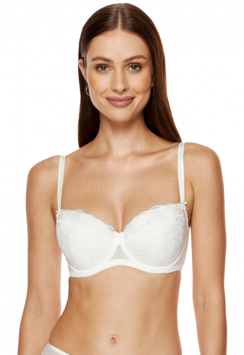 Gorteks Cherie Biustonosz Usztywniany Kremowy