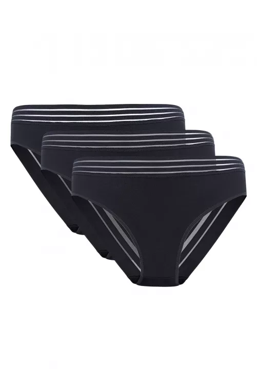 Gorteks Mela Figi Bawełniane Z Koronkowym Tyłem Trójpak