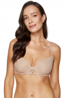 Biustonosz usztywniany gładki Gorteks Carolina beżowy