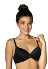 Biustonosz usztywniany gładki Lupoline 138 czarny