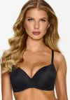 Biustonosz push-up gładki Lupoline 139 czarny