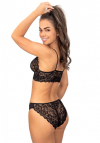 Biustonosz miękki koronkowy Donna 245 Czarny