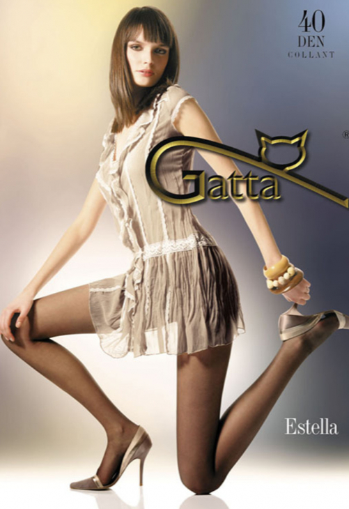 Gatta Estella - Rajstopy Damskie Lycra  Półmat 40 Den