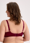 Biustonosz półusztywniany Gaia Jovana 1313 bordowy Maxi | duży biust