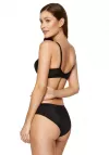 Biustonosz push-up Gorteks Carla  gładki termicznie modelowany czarny