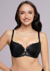 Biustonosz usztywniany Ava 2256 black Maxi | duży biust