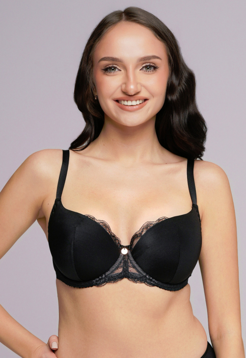 Biustonosz usztywniany Ava 2256 Black Maxi