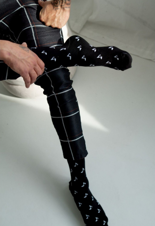 Milena Skarpetki Męskie Nuty 0125.077