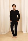 Bawełniana piżama męska z długim rękawem plus size Regina 493