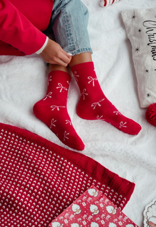 Milena Skarpetki Damskie Kokardki 0200.198