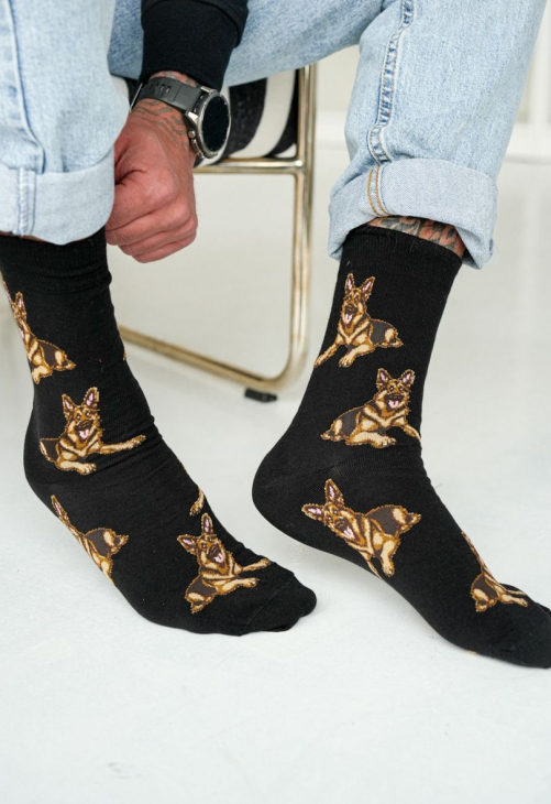 Milena Skarpetki Męskie Owczarki Niemieckie 0125.131