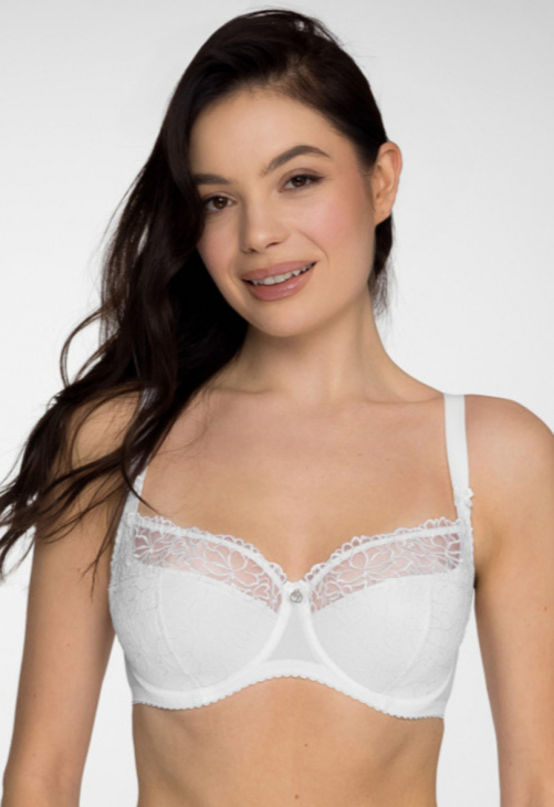 Biustonosz półusztywniany Gaia Goldie 899 biały