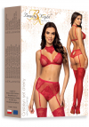Komplet Beauty Night Cristalyn set cherry | koronkowy