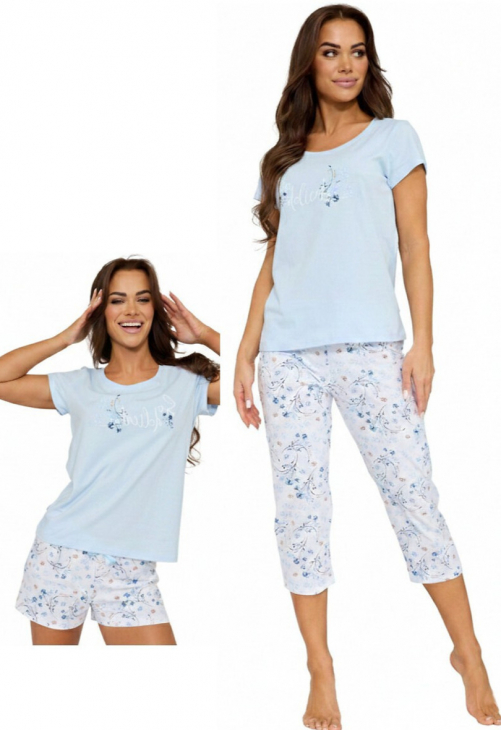 Cornette Piżama Damska Kr 466/344 So Delicate 3-Pack