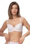 Biustonosz push-up Mefemi By Nipplex Petra biały