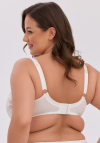 Biustonosz półusztywniany Gaia Keto 1134 ecru Maxi | duży biust
