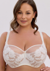 Biustonosz półusztywniany Gaia Keto 1134 ecru Maxi | duży biust