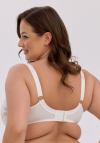 Biustonosz półusztywniany Gaia Keto 1134 ecru Maxi | duży biust