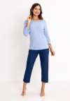 Bawełniana piżama damska z rękawem 3/4 Regina 744