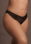 Le Désir Claire - Elastic Lace Brief with Golden Details - Plus Size