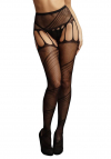 Le Désir Crotchless Cut-Out Pantyhose - One Size
