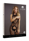 Le Désir Crotchless Leopard Bodystocking - One Size
