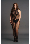Le Désir Crotchless Leopard Bodystocking - Plus Size