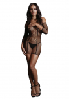 Le Désir Duo Net Sleeved Mini Dress - One Size