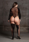 Le Désir Kalyke XXIII - Bodystocking with Turtleneck - Plus Size