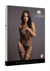 Le Désir Net High Neck Bodystocking - One Size