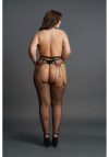 Le Désir Shredded Suspender Pantyhose - Plus Size