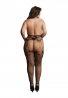 Le Désir Shredded Suspender Pantyhose - Plus Size
