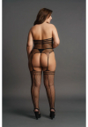 Le Désir Strappy Suspender Bodystocking - Plus Size