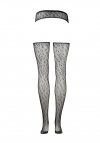 Le Désir Suspender Leopard Pantyhose - One Size