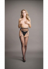 Le Désir Suspender Leopard Pantyhose - One Size
