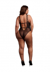 Le Désir Wireless Lace Bodysuit with Adjustable Sliders - Plus Size - Black