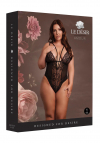 Le Désir Wireless Lace Bodysuit with Adjustable Sliders - Plus Size - Black