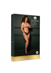 Le Désir Zoe - Elastic Lace Brief with Back Lacing and Golden Details - Plus Size