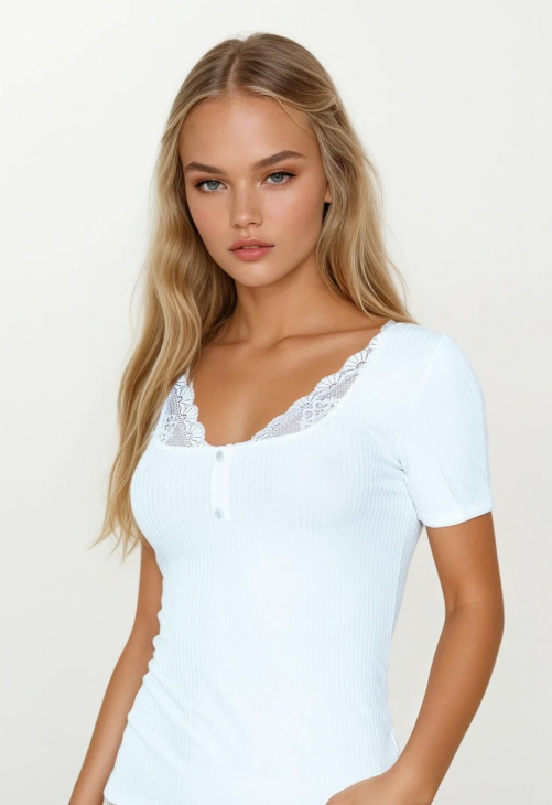 Koszulka wiskozowa Eldar Daisy Plus | krótki rękaw