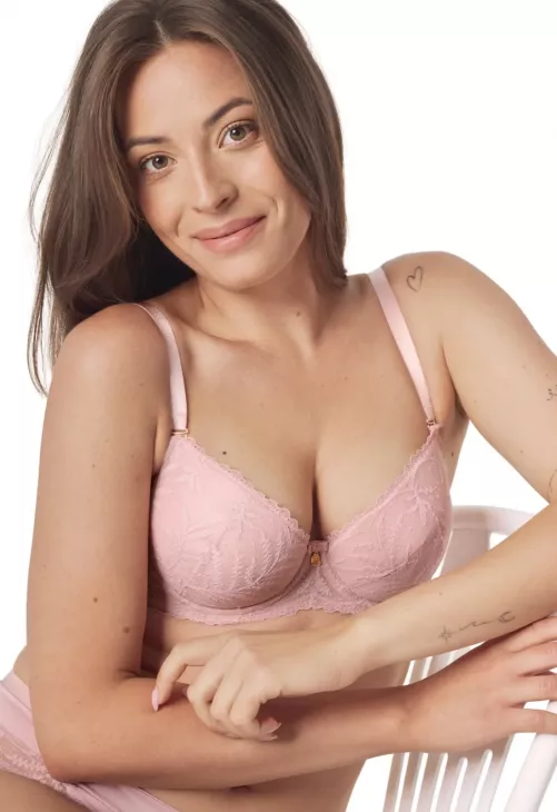 Biustonosz push-up Mefemi By Nipplex Petra różowy