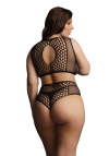 Le Désir Duo Net Key-Hole Bra Set - Plus Size