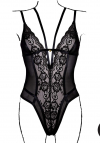 Le Désir Wireless Lace Bodysuit with Adjustable Sliders - One Size - Black