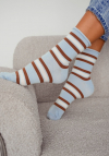 Milena Skarpetki Damskie Bezuciskowe W Paski 0200.206