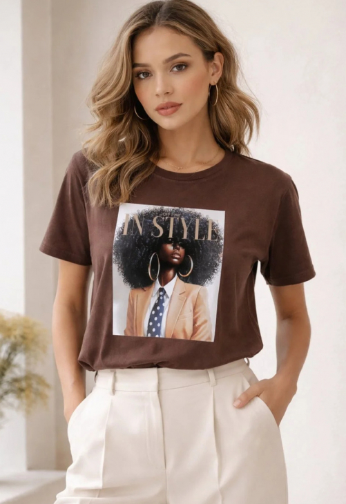 Off Pink Bluzka Imani