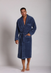 De Lafense Szlafrok Męski Welur Długi 712