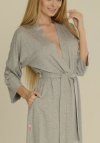 Szlafrok damski z wiskozy plus size De Lafense Visa 549
